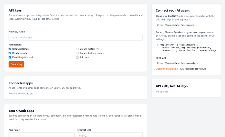 A REST API for your own software