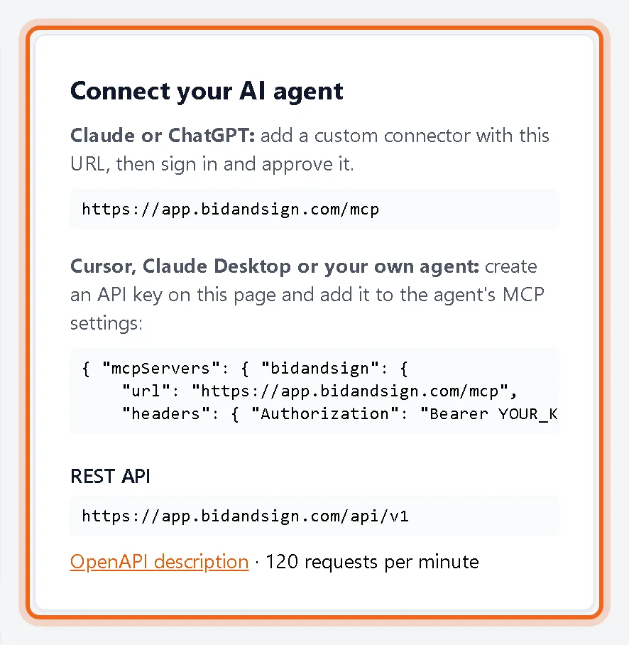 Connect your AI agent to your estimates